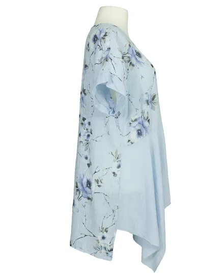 Tunika Baumwolle in hellblau von Made in Italy