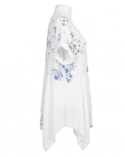 Tunika Baumwolle in wei� von Made in Italy