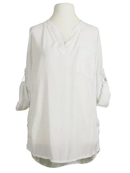 Tunika Bluse in wei� von RESTART