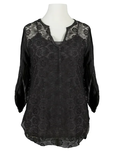 Blusenshirt Spitze 2-tlg. in grau von RESTART