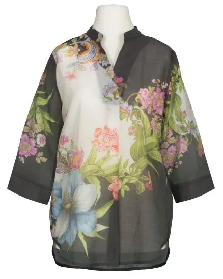 Tunika Bluse floral in bunt von Sarah
