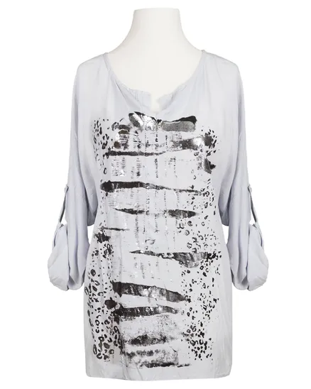 Blusenshirt mit Print in hellgrau von RESTART