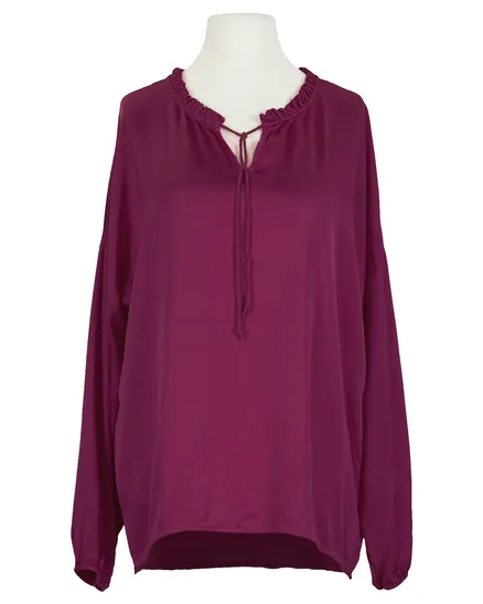 Tunika Bluse mit Seide in beere von Selected Touch
