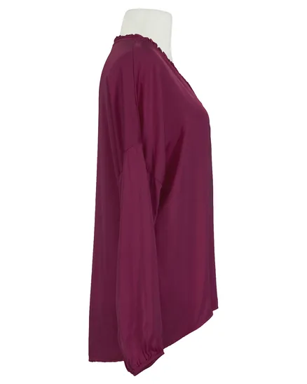 Tunika Bluse mit Seide in beere von Selected Touch