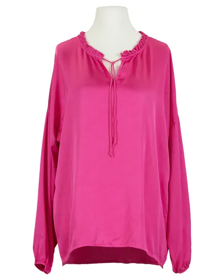 Tunika Bluse mit Seide in pink von Selected Touch