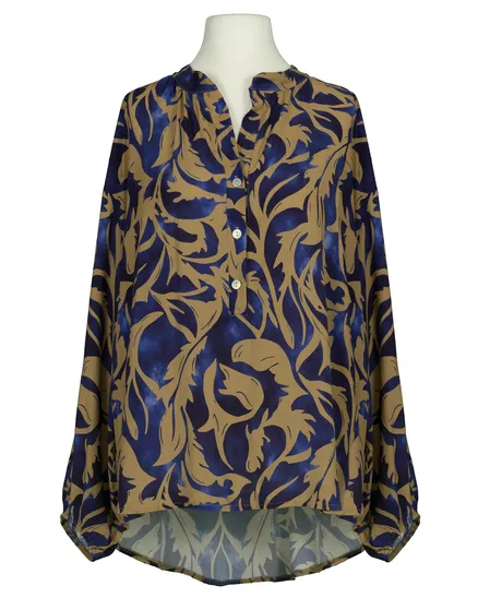 Tunika Bluse Ornamentprint in blau von Selected Touch