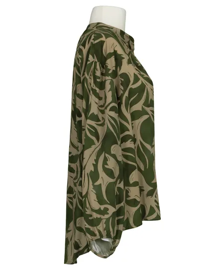 Tunika Bluse Ornamentprint in oliv von Selected Touch