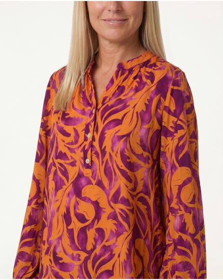 Tunika Bluse Ornamentprint in orange von Selected Touch