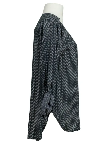 Tunika Bluse Print in blau von Zinka