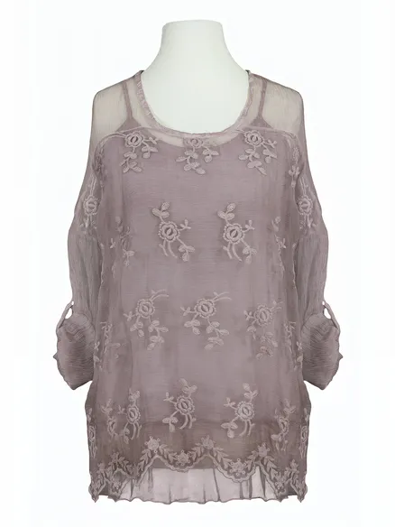 Bluse Seidencrepe in flieder von RESTART