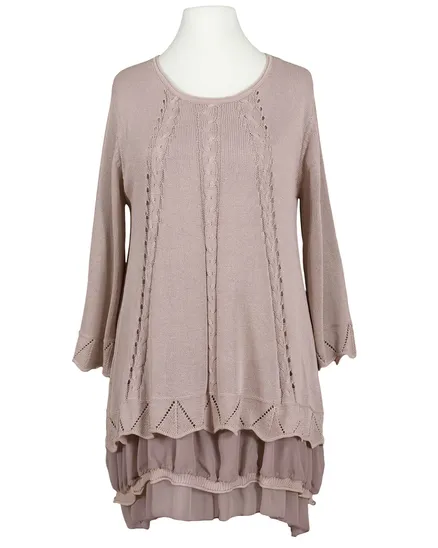 Tunika Chiffonvolant in rosa von Montan
