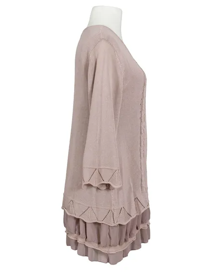 Tunika Chiffonvolant in rosa von Montan