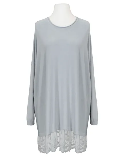 Tunika Feinstrick in grau von Spaziodonna