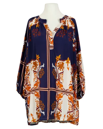 Tunika Floral in blau von New Collection