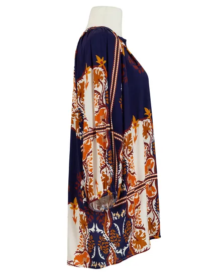 Tunika Floral in blau von New Collection