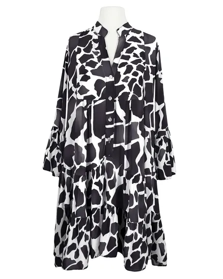 Tunika Giraffen Print in schwarz von H. Trend