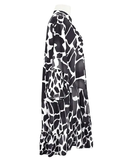 Tunika Giraffen Print in schwarz von H. Trend