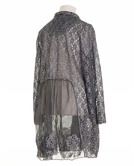 Spitzenjacke mit Seide in grau von Manga