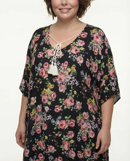 Tunika Kleid in schwarz von Montan