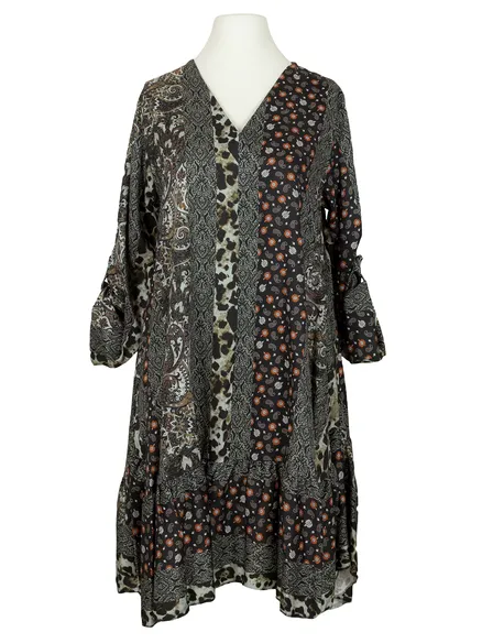 Tunika Kleid A-Linie in schwarz von Spaziodonna