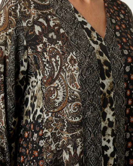 Tunika Kleid A-Linie in schwarz von Spaziodonna