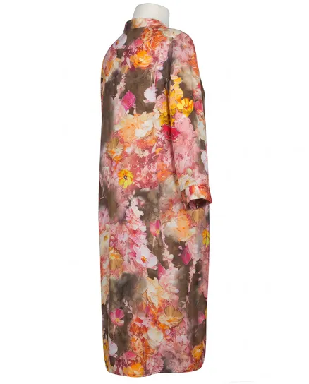 Tunika Kleid Blumenmuster in bunt von Made in Italy