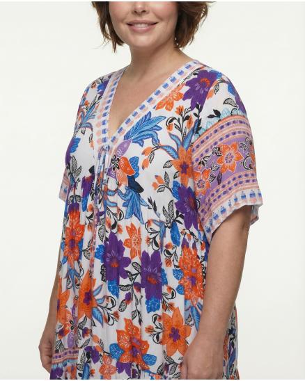 Tunika Kleid Floral in bunt von Vincenzo Allocca