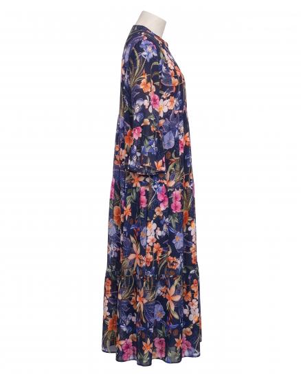Tunika Kleid Floral in dunkelblau von Selected Touch