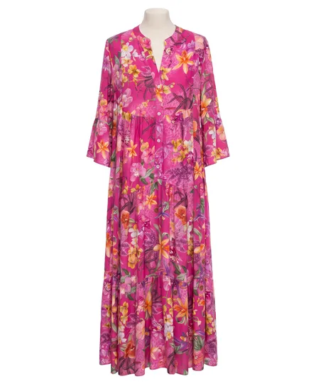 Tunika Kleid Floral in pink von Selected Touch