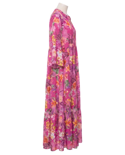 Tunika Kleid Floral in pink von Selected Touch