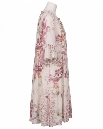 Tunika Kleid Floral in rosa von Selected Touch