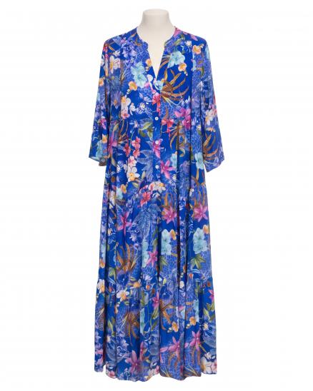 Tunika Kleid Floral in royalblau von Selected Touch