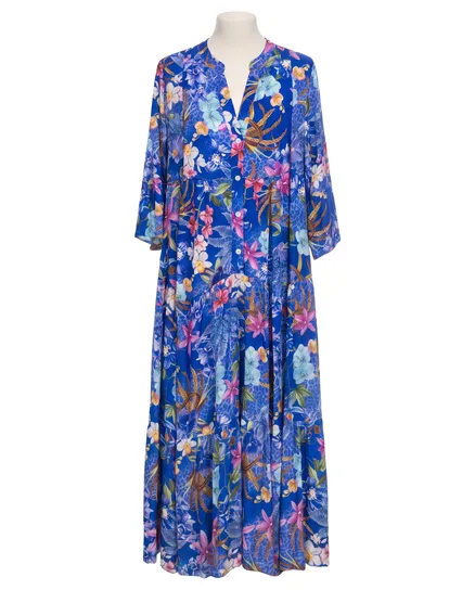 Tunika Kleid Floral in royalblau von Selected Touch