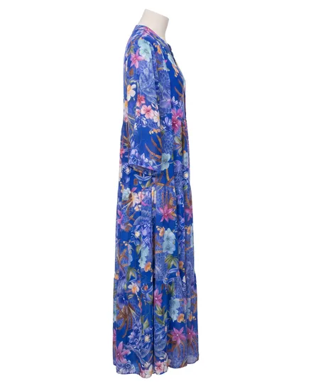 Tunika Kleid Floral in royalblau von Selected Touch