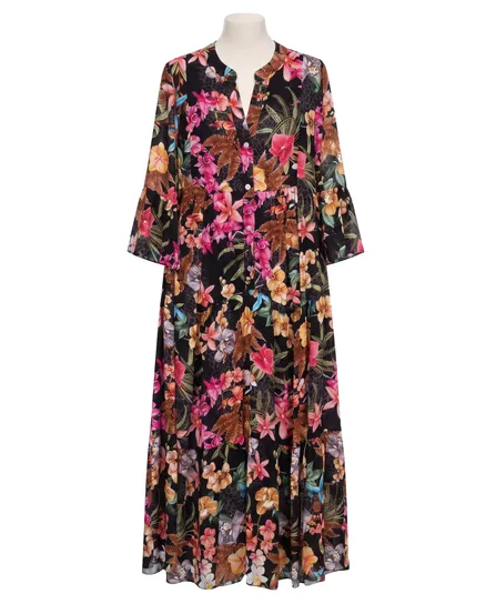 Tunika Kleid Floral in schwarz von Selected Touch