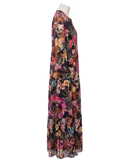 Tunika Kleid Floral in schwarz von Selected Touch