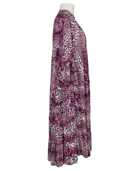 Tunika Kleid Leoprint in pink von H. Trend