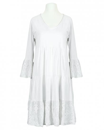 Tunika Kleid Lochstickerei in weiss von Sarah