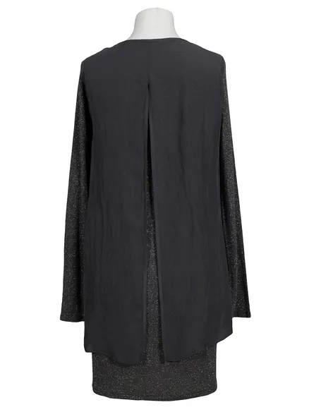 Tunika Kleid Lurex in grau von Giulia