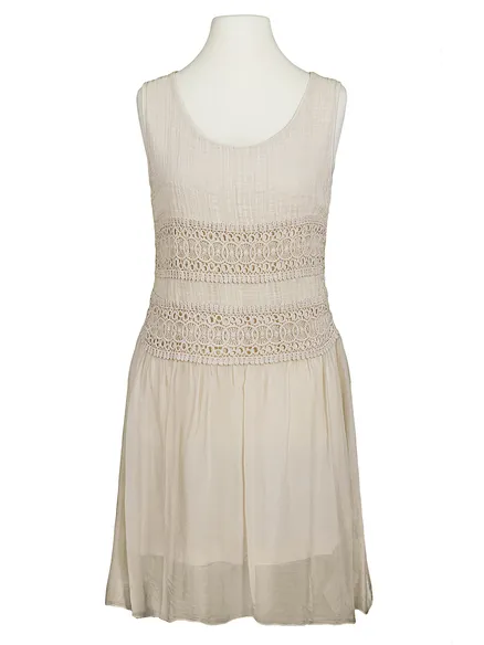 Tunika mit Seide in beige von Spaziodonna