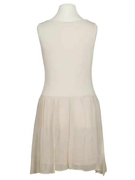 Tunika mit Seide in beige von Spaziodonna