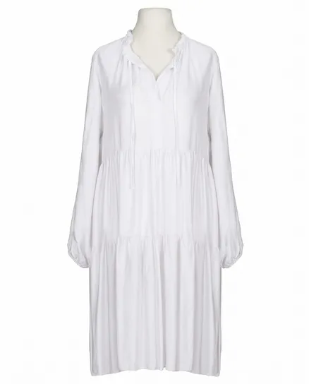 Tunika Kleid mit Seide in weiss von H. Trend