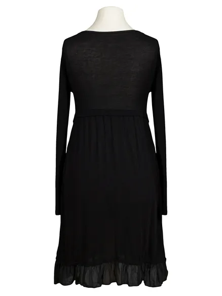 Tunika Kleid mit Volant in schwarz von les freres