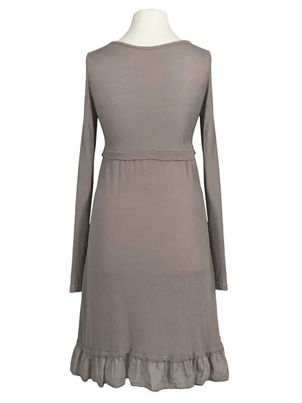 Tunika Kleid mit Volant in taupe von les freres