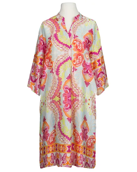 Tunika Kleid Ornamentmuster in bunt von Made in Italy