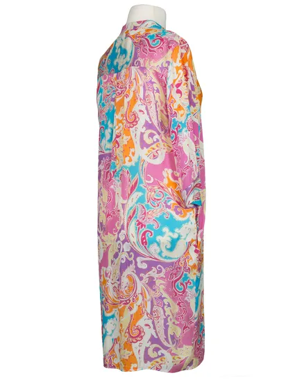 Tunika Kleid Paisleymuster in bunt von Made in Italy