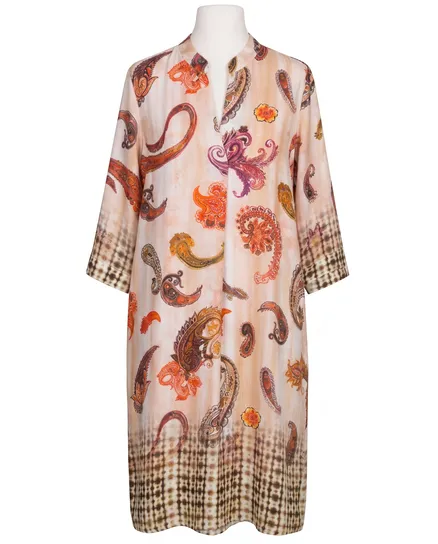 Tunika Kleid Paisleymuster in bunt von Made in Italy