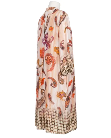 Tunika Kleid Paisleymuster in bunt von Made in Italy