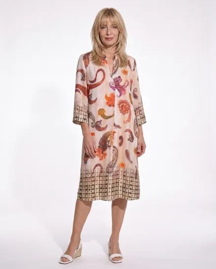 Tunika Kleid Paisleymuster in bunt von Made in Italy