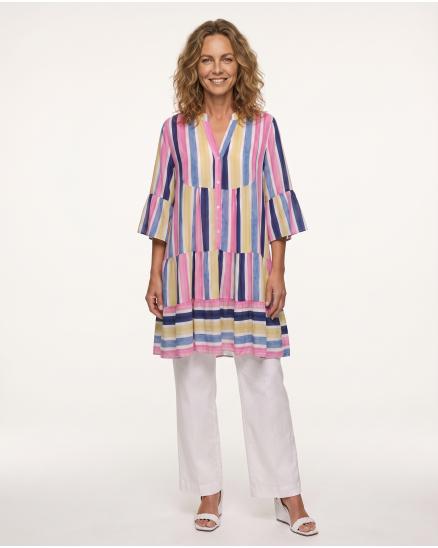 Tunika Kleid Print in bunt von Selected Touch